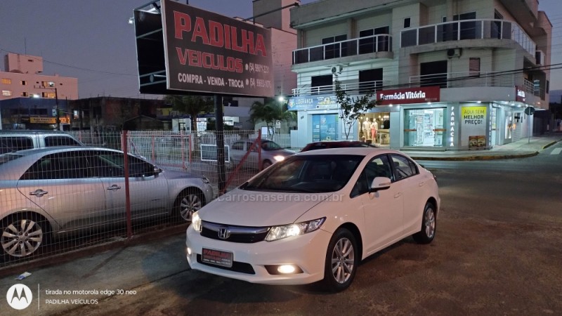 CIVIC 1.8 LXL 16V FLEX 4P MANUAL - 2012 - SOMBRIO