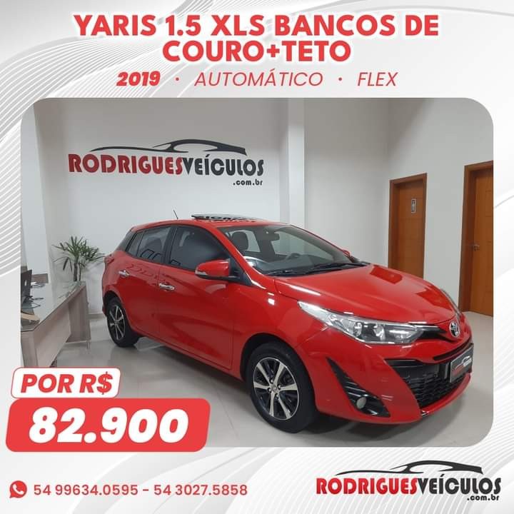 YARIS 1.5 XLS FLEX 4P AUTOMÁTICO - 2019 - CAXIAS DO SUL