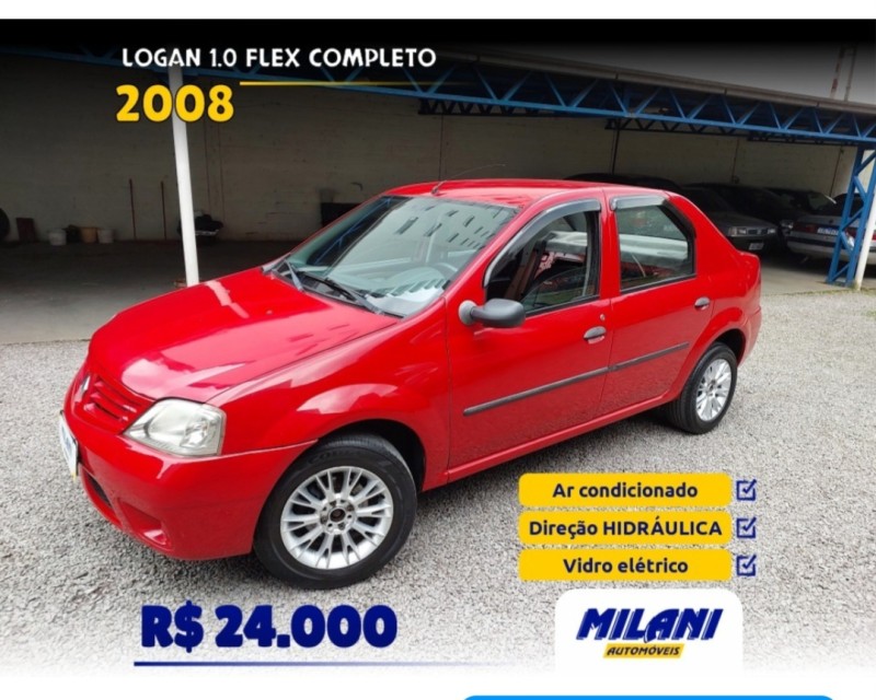 LOGAN 1.0 EXPRESSION 16V FLEX 4P MANUAL - 2008 - BENTO GONçALVES