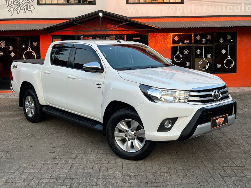 hilux 2.7 srv 4x4 cd 16v flex 4p automatico 2018 canela