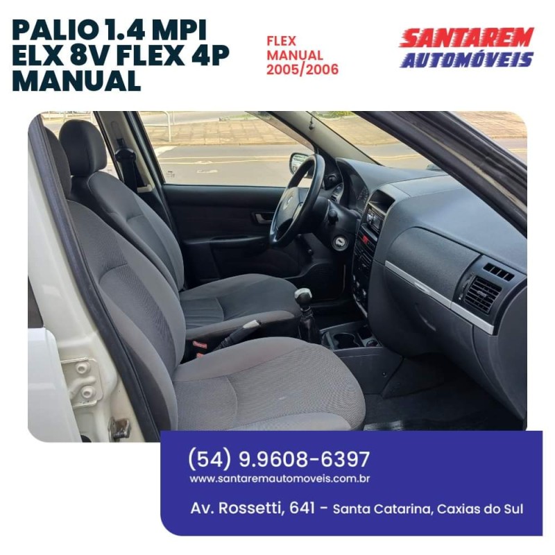 PALIO 1.4 MPI ELX 8V FLEX 4P MANUAL - 2006 - CAXIAS DO SUL