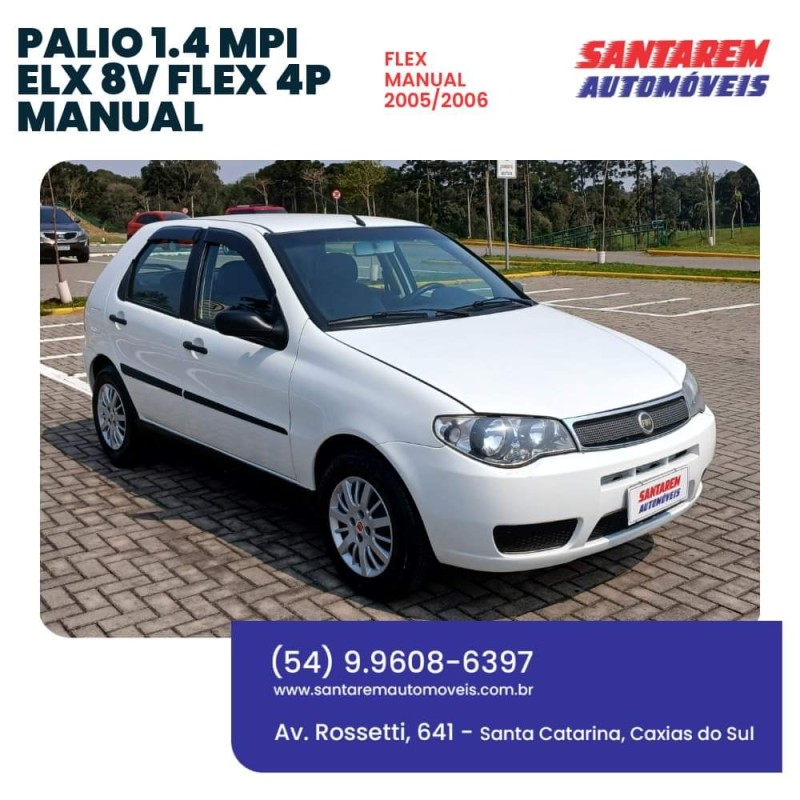 PALIO 1.4 MPI ELX 8V FLEX 4P MANUAL - 2006 - CAXIAS DO SUL