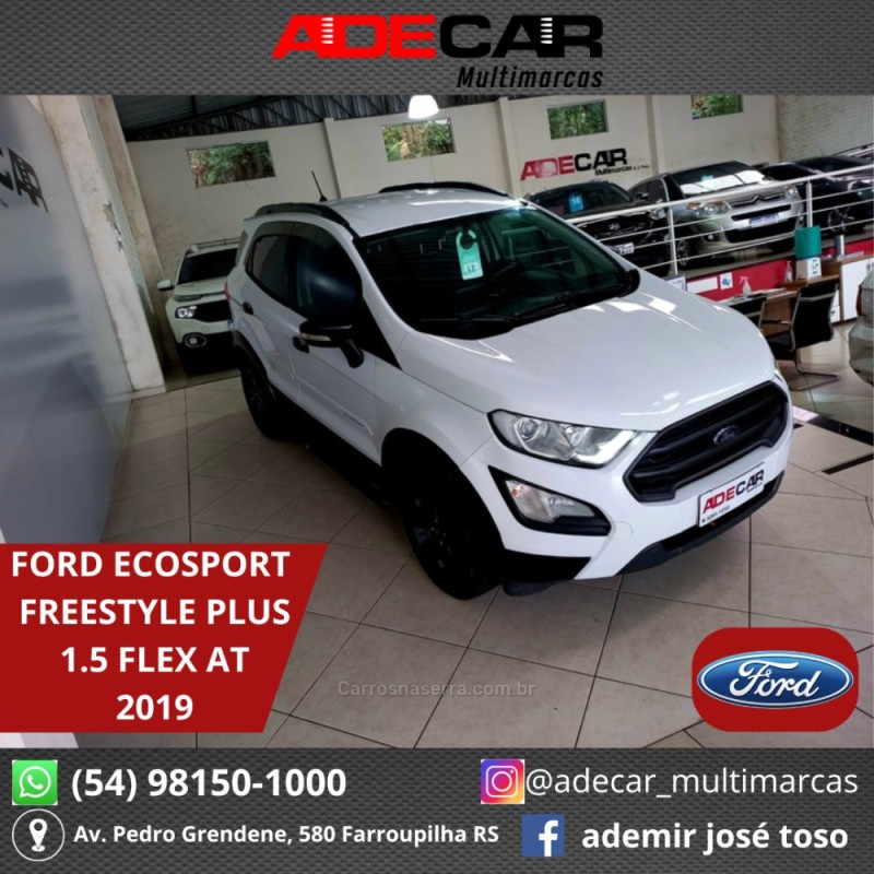 ECOSPORT 1.5 TIVCT FLEX FREESTYLE AUTOMÁTICO - 2019 - FARROUPILHA