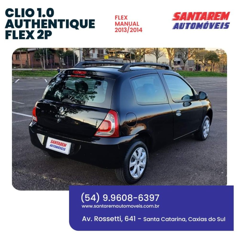 CLIO 1.0 AUTHENTIQUE 16V FLEX 2P MANUAL - 2014 - CAXIAS DO SUL