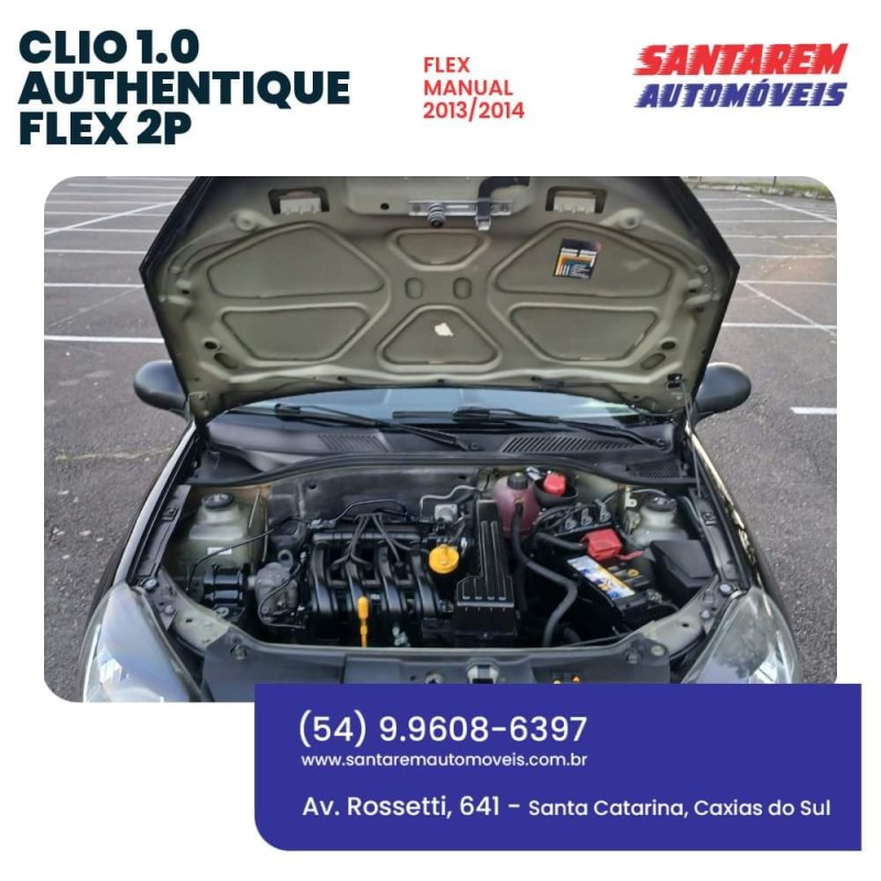 CLIO 1.0 AUTHENTIQUE 16V FLEX 2P MANUAL - 2014 - CAXIAS DO SUL