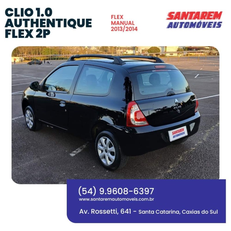 CLIO 1.0 AUTHENTIQUE 16V FLEX 2P MANUAL - 2014 - CAXIAS DO SUL