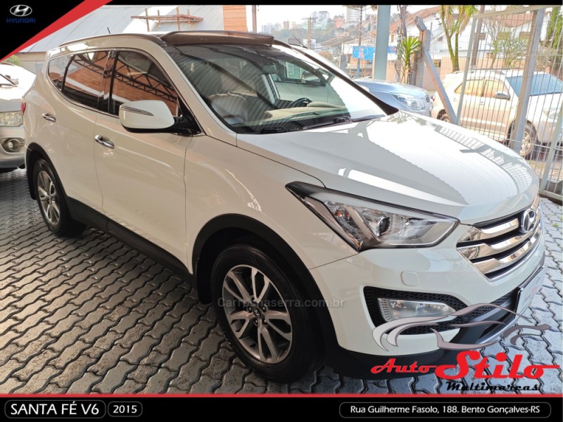 SANTA FÉ 3.3 MPFI 4X4 7 LUGARES V6 270CV GASOLINA 4P AUTOMÁTICO - 2015 - BENTO GONçALVES