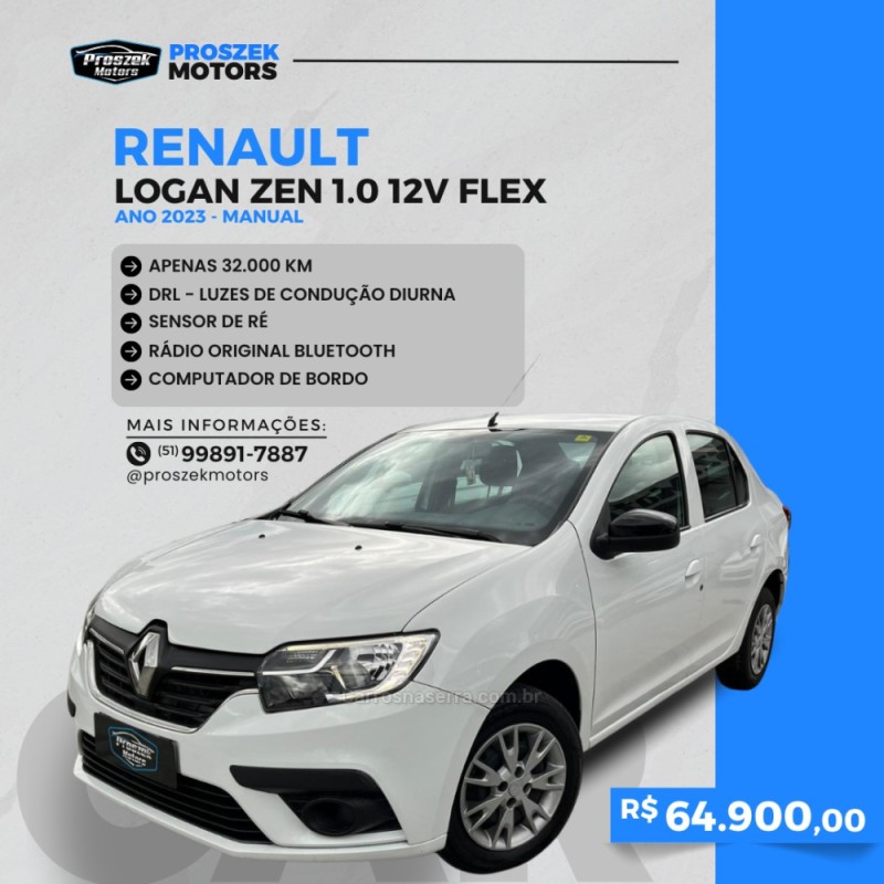 LOGAN 1.0 ZEN 12V FLEX 4P MANUAL - 2023 - CANOAS