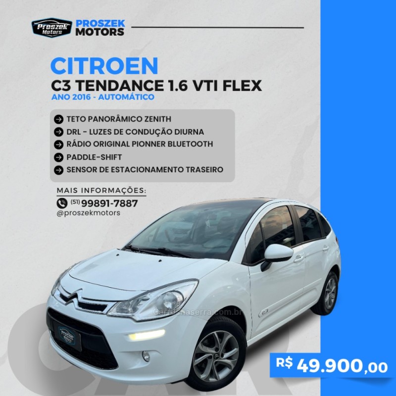 C3 1.6 16V TENDANCE BVA 4P FLEX AUTOMÁTICA