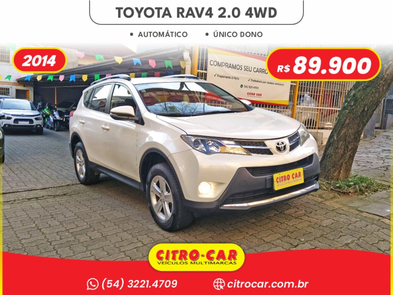 RAV4 2.0 4X4 16V GASOLINA 4P AUTOMÁTICO - 2014 - CAXIAS DO SUL