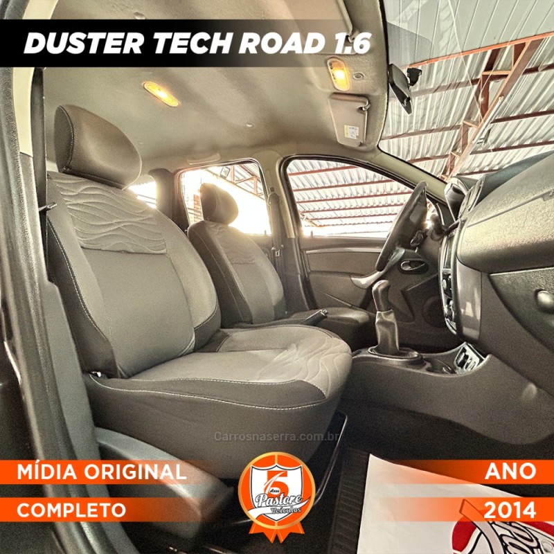 DUSTER RENAULT DUSTER 1.6 TECH ROAD DYNAMIQUE 4X2 16V FLEX 4P MANUAL - 2014 - VACARIA