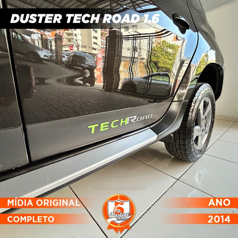 DUSTER RENAULT DUSTER 1.6 TECH ROAD DYNAMIQUE 4X2 16V FLEX 4P MANUAL - 2014 - VACARIA