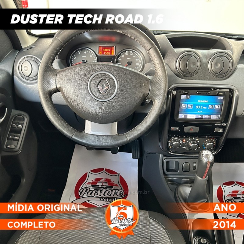 DUSTER RENAULT DUSTER 1.6 TECH ROAD DYNAMIQUE 4X2 16V FLEX 4P MANUAL - 2014 - VACARIA