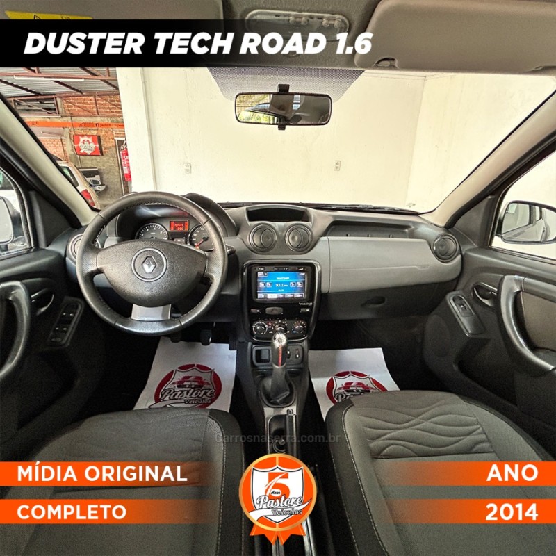 DUSTER RENAULT DUSTER 1.6 TECH ROAD DYNAMIQUE 4X2 16V FLEX 4P MANUAL - 2014 - VACARIA