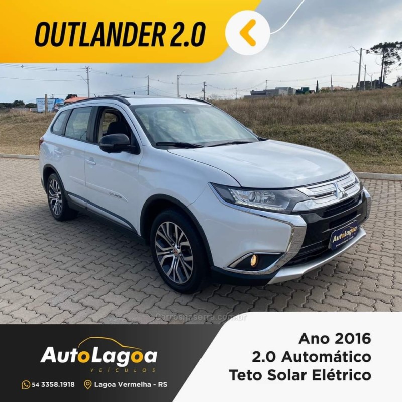 outlander 2.0 sport gls 16v flex 4p automatico 2016 lagoa vermelha