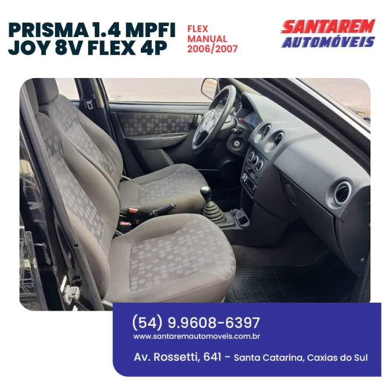 PRISMA 1.4 MPFI JOY 8V FLEX 4P MANUAL - 2007 - CAXIAS DO SUL