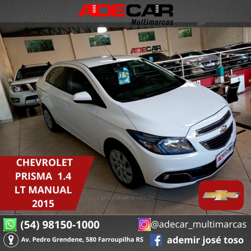 PRISMA 1.4 MPFI LT 8V FLEX 4P MANUAL - 2015 - FARROUPILHA