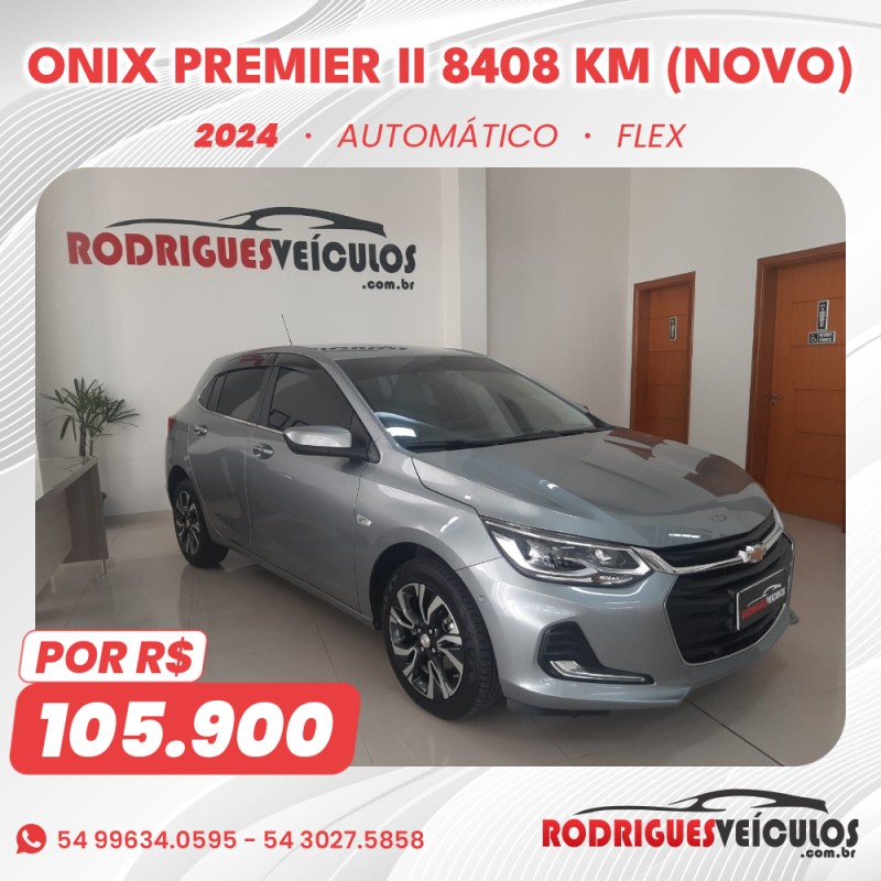 ONIX 1.0 PREMIER II 12V TURBO FLEX 4P AUTOMÁTICO - 2024 - CAXIAS DO SUL