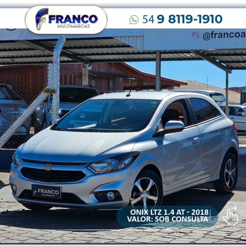 ONIX 1.4 MPFI LTZ 8V FLEX 4P AUTOMÁTICO - 2018 - VACARIA