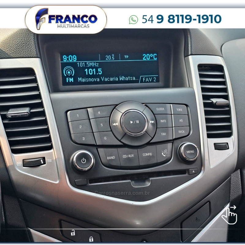 CRUZE 1.8 LT 16V FLEX 4P AUTOMÁTICO - 2012 - VACARIA