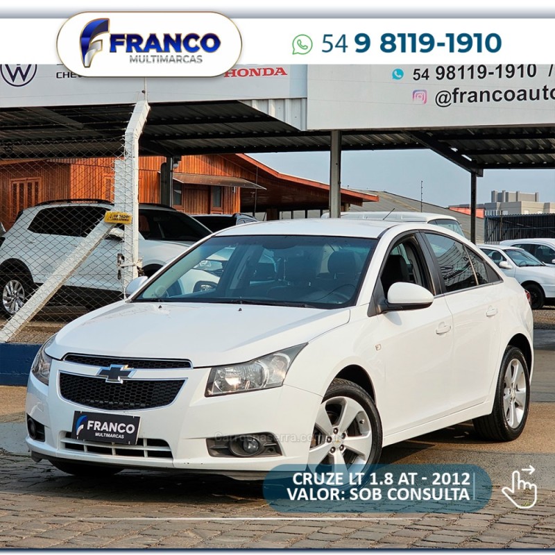 CRUZE 1.8 LT 16V FLEX 4P AUTOMÁTICO - 2012 - VACARIA