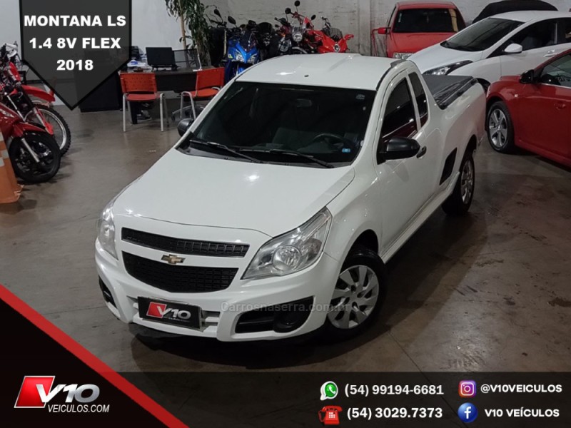 MONTANA 1.4 MPFI LS CS 8V FLEX 2P MANUAL - 2018 - CAXIAS DO SUL