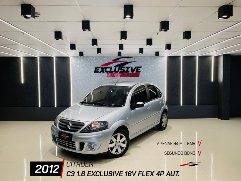 C3 1.6 EXCLUSIVE 16V FLEX 4P AUTOMÁTICO - 2012 - CAXIAS DO SUL