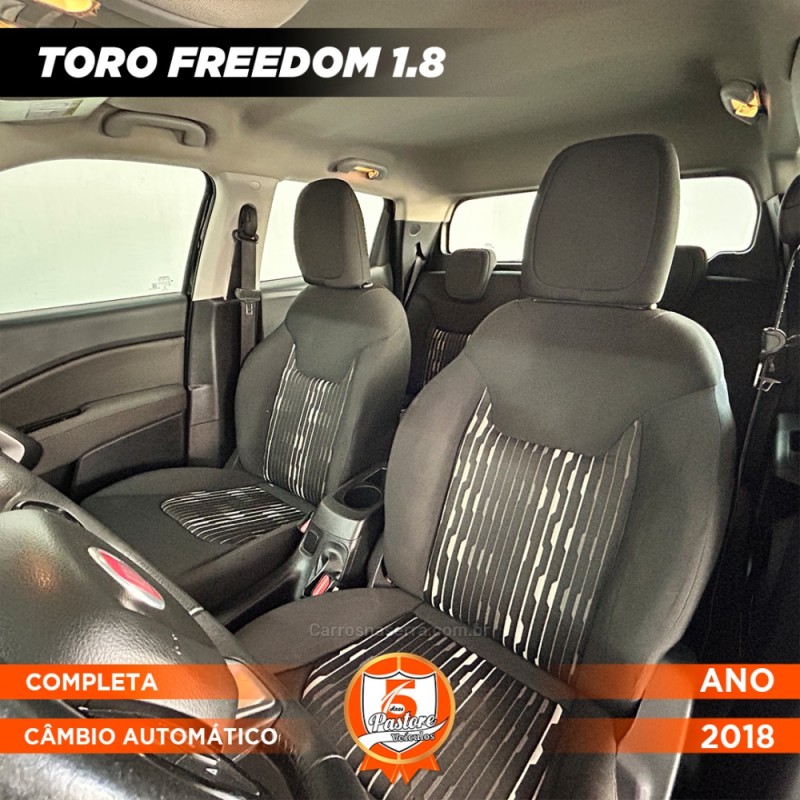 TORO 1.8 16V EVO FLEX FREEDOM AUTOMÁTICO - 2018 - VACARIA