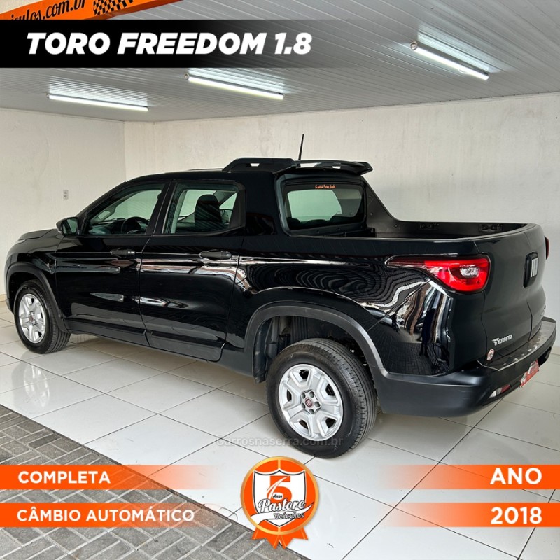 TORO 1.8 16V EVO FLEX FREEDOM AUTOMÁTICO - 2018 - VACARIA