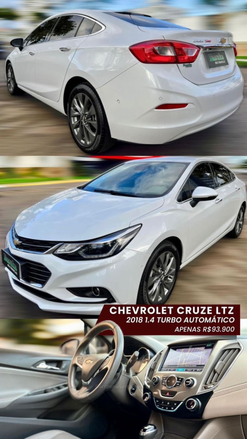 CRUZE 1.4 TURBO LTZ 16V FLEX 4P AUTOMÁTICO - 2018 - NOVO HAMBURGO