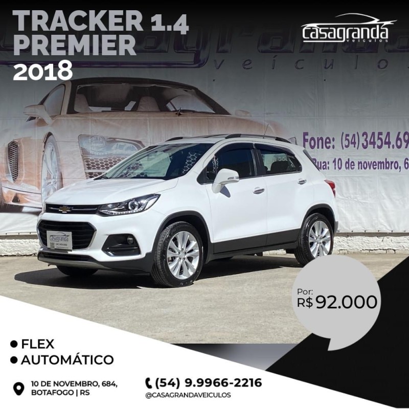 TRACKER 1.4 16V PREMIER TURBO FLEX 4P AUTOMÁTICO