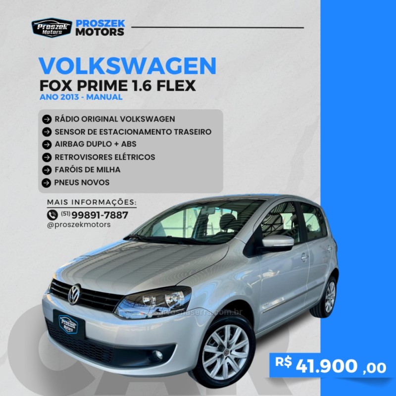 FOX 1.6 MI PRIME 8V FLEX 4P MANUAL - 2013 - CANOAS