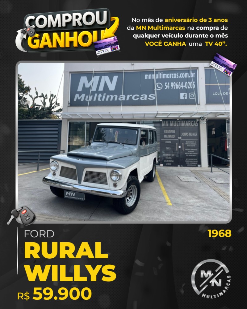 RURAL WILLYS  - 1968 - BENTO GONçALVES