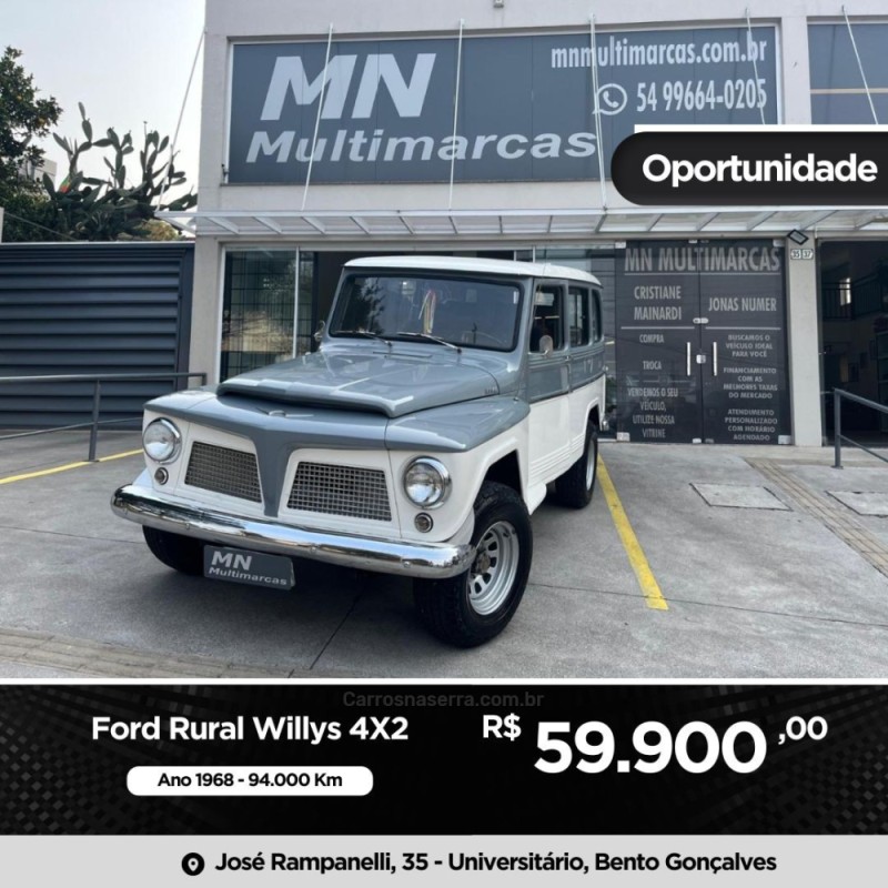 rural willys  1968 bento goncalves