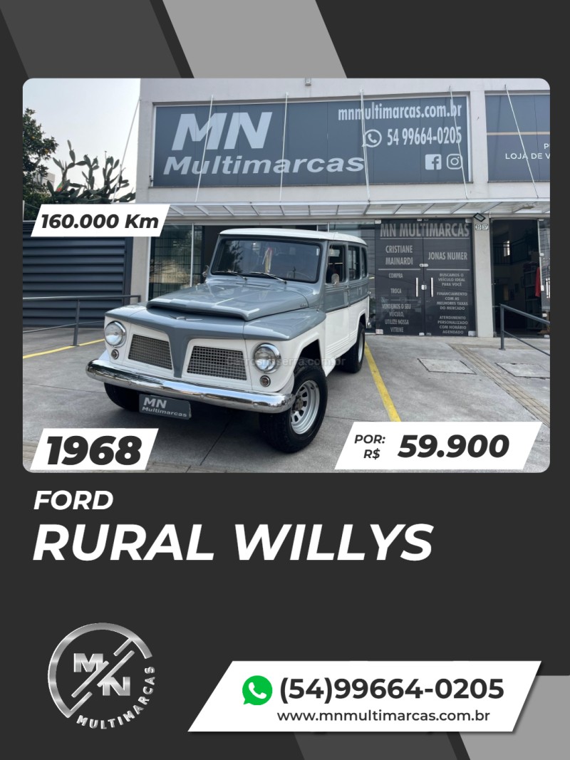 rural willys  1968 bento goncalves