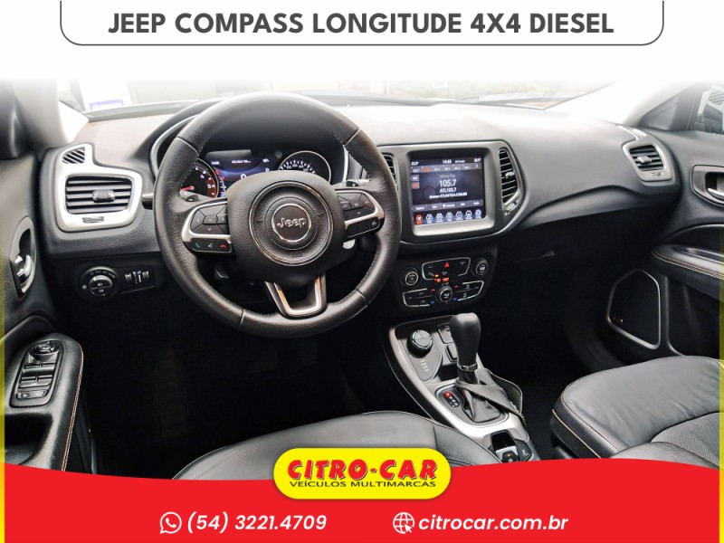 COMPASS 2.0 16V DIESEL LONGITUDE 4X4 AUTOMÁTICO - 2020 - CAXIAS DO SUL