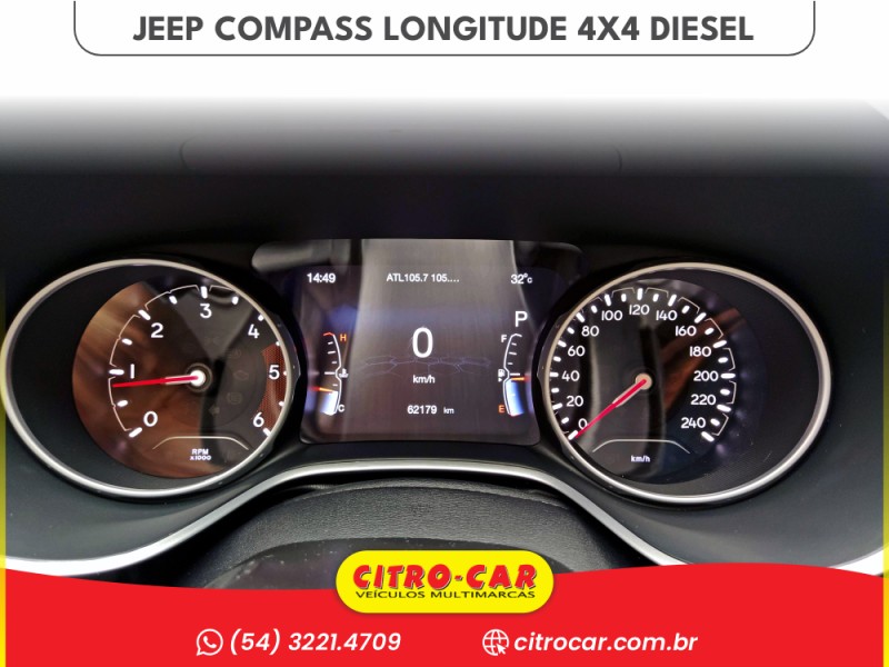 COMPASS 2.0 16V DIESEL LONGITUDE 4X4 AUTOMÁTICO - 2020 - CAXIAS DO SUL