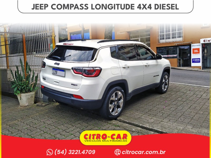 COMPASS 2.0 16V DIESEL LONGITUDE 4X4 AUTOMÁTICO - 2020 - CAXIAS DO SUL