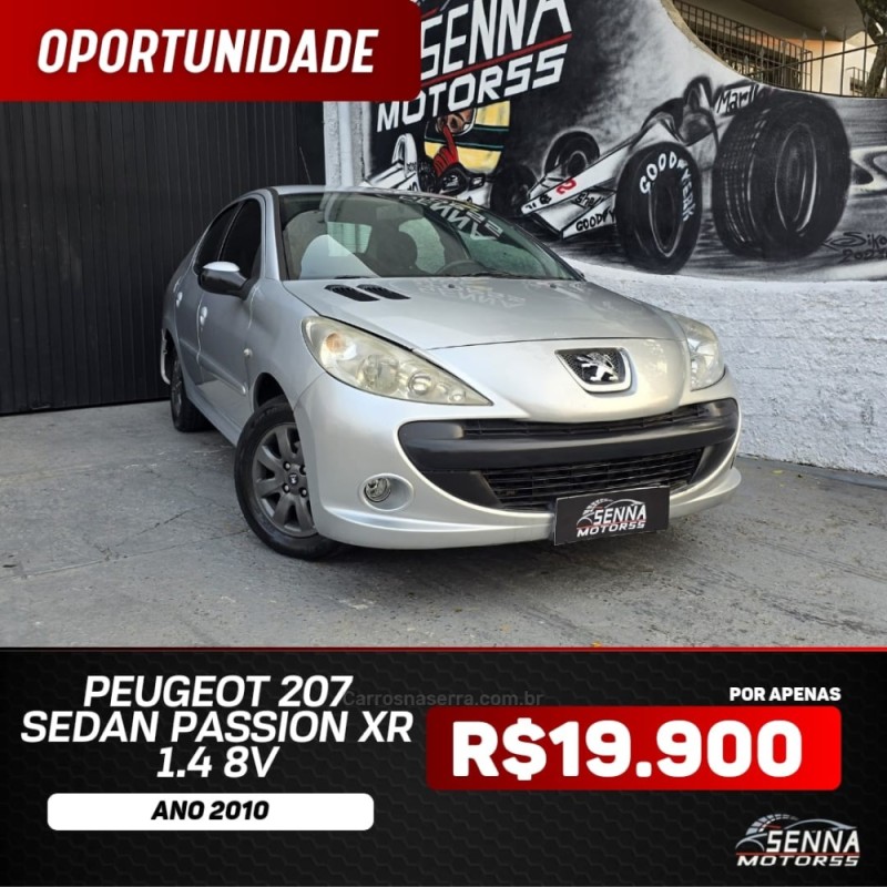 207 1.4 SEDAN XR PASSION 8V FLEX 4P MANUAL - 2010 - CAXIAS DO SUL