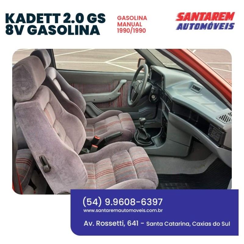 KADETT 2.0 GS 8V GASOLINA 2P MANUAL - 1990 - CAXIAS DO SUL