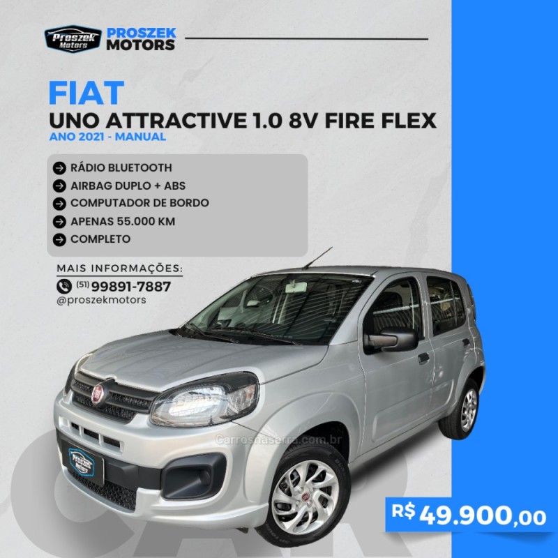 UNO 1.0 EVO ATTRACTIVE 8V FLEX 4P MANUAL