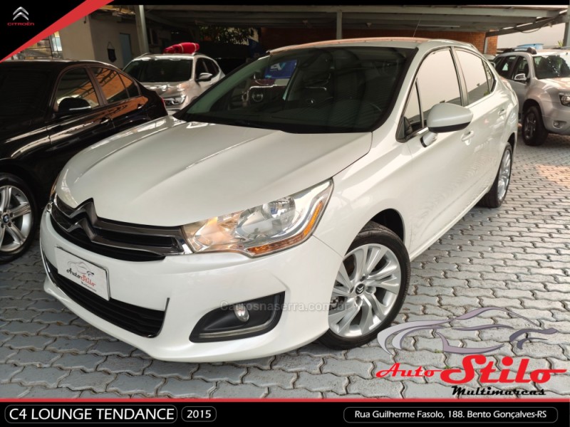 C4 LOUNGE 1.6 TENDANCE 16V TURBO GASOLINA 4P AUTOMÁTICO - 2015 - BENTO GONçALVES