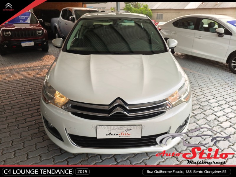 C4 LOUNGE 1.6 TENDANCE 16V TURBO GASOLINA 4P AUTOMÁTICO - 2015 - BENTO GONçALVES