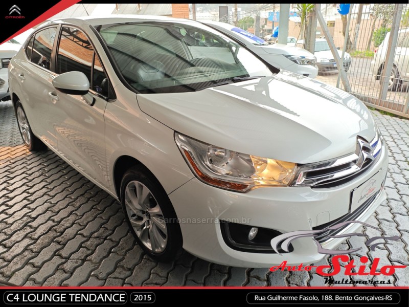 C4 LOUNGE 1.6 TENDANCE 16V TURBO GASOLINA 4P AUTOMÁTICO - 2015 - BENTO GONçALVES