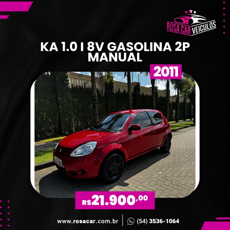 ka 1.0 i 8v gasolina 2p manual 2011 caxias do sul