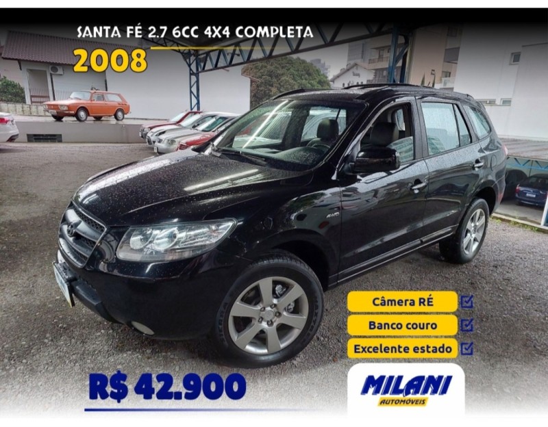 SANTA FÉ 2.7 MPFI GLS V6 24V 200CV GASOLINA 4P AUTOMÁTICO - 2008 - BENTO GONçALVES