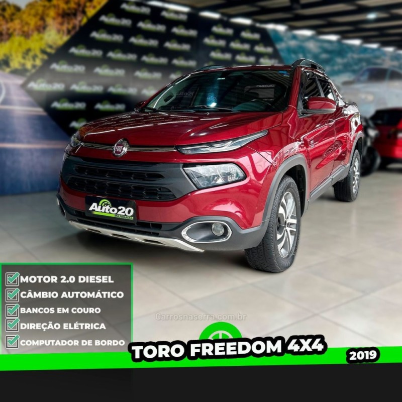 TORO 2.0 16V TURBO DIESEL FREEDOM 4WD AT9 AUTOMÁTICO - 2019 - TAQUARA