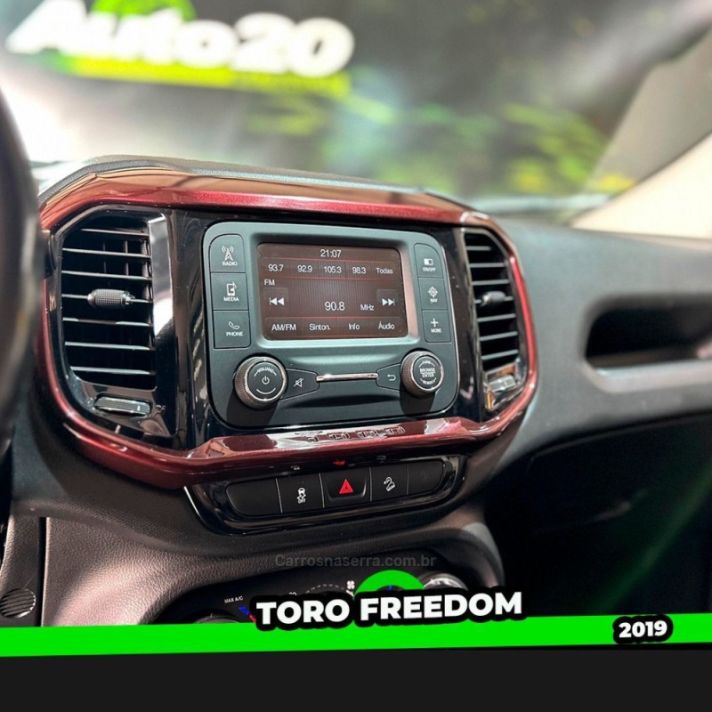 TORO 2.0 16V TURBO DIESEL FREEDOM 4WD AT9 AUTOMÁTICO - 2019 - TAQUARA