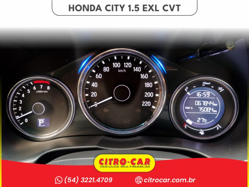 CITY 1.5 EXL 16V FLEX 4P AUTOMÁTICO - 2018 - CAXIAS DO SUL