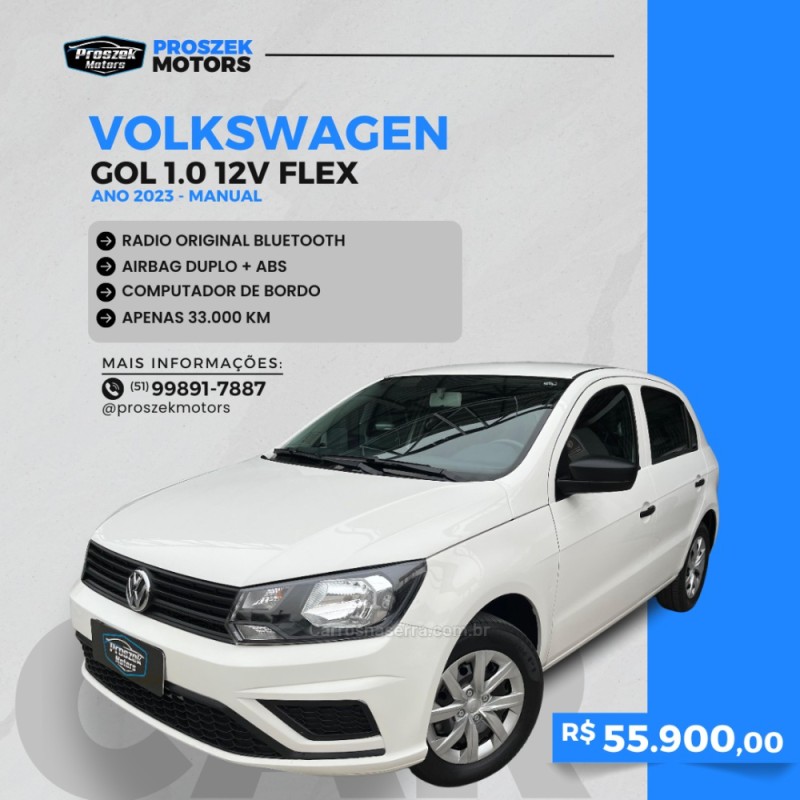 GOL 1.0 12V MPI TOTALFLEX 4P MANUAL - 2023 - CANOAS